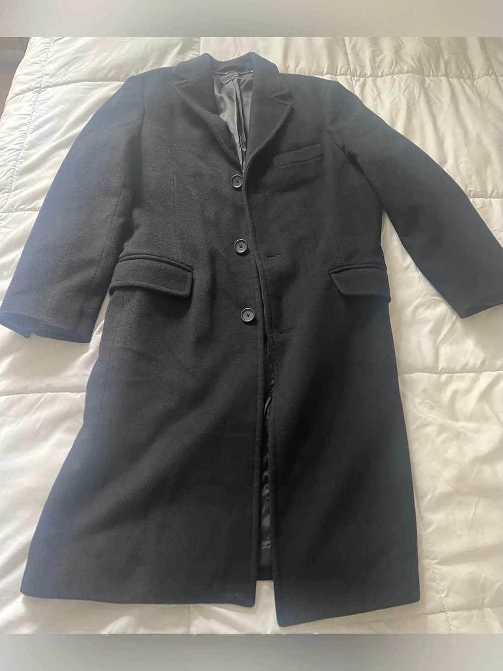 J.Crew Westbourne Topcoat – Size Small – 95% Wool / 5% Cashmere Business Coat